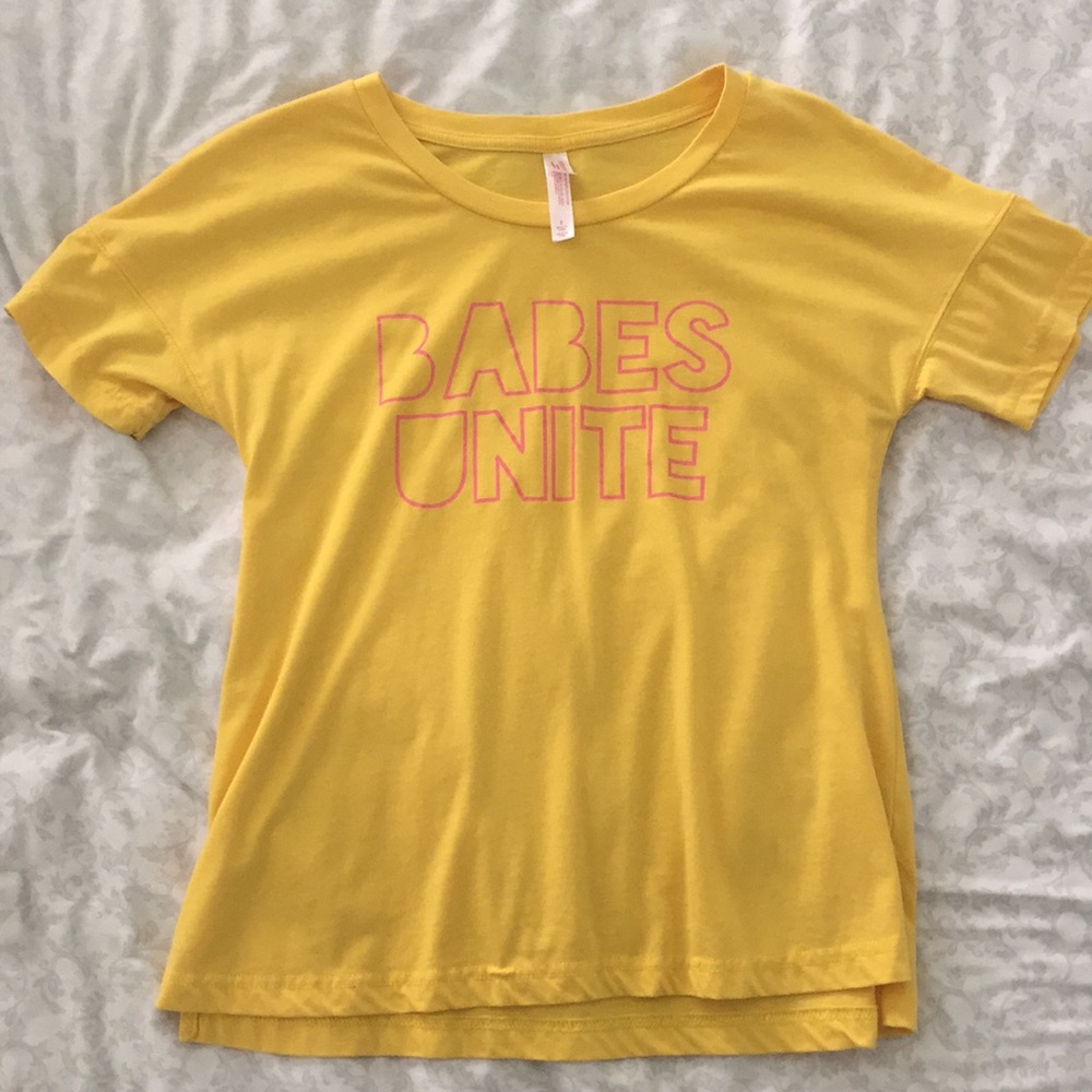 Yellow pajama shirt